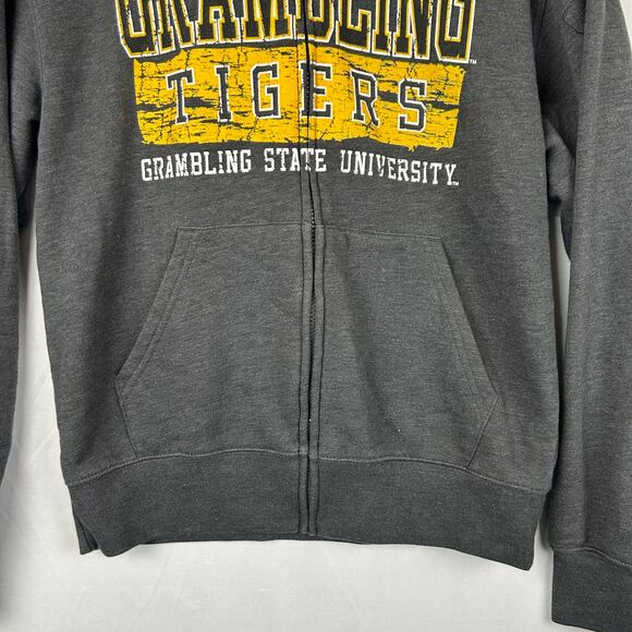 Jansport Grambling State Full Zip Fleece Hoodie Sweatshirt Gray Women's Size S - Picture 3 of 9